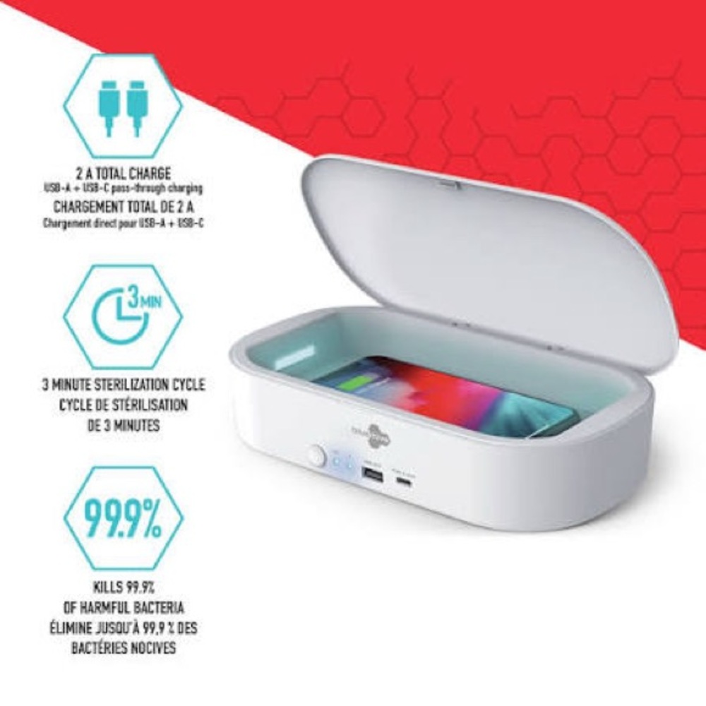 Blue Hive Brand New White UV Sanitizer and Charger